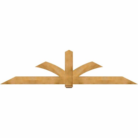 Ekena Millwork Redmond Rough Sawn Timber Gable Bracket, Western Red Cedar, 108"W x 27"H x 6"D x 6"F, 6/12 Pitch GBW108X27X0606RED00RWR